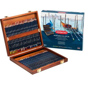 Derwent Watercolour Pencils, Painting & Drawing, Set Of 48 In Wooden Gift Box, I Derwent Watercolour Pencils, Painting & Drawing, Set Of 48 In Wooden Gift Box, I