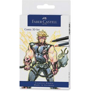 Faber Castell Creative Studio Comic Illustration 3D Set, Multicoloured, 11 Piece Faber Castell Creative Studio Comic Illustration 3D Set, Multicoloured, 11 Piece
