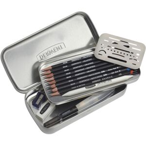 Derwent Line & Wash Sketching Set, Includes 6 Graphite Drawing Pencils, 2 Waters Derwent Line & Wash Sketching Set, Includes 6 Graphite Drawing Pencils, 2 Waters