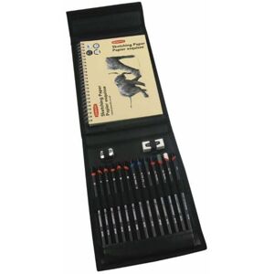 Derwent 2300218 Sketching Wallet with Mixed Media Sketching Pencils, Accessories Derwent 2300218 Sketching Wallet with Mixed Media Sketching Pencils, Accessories