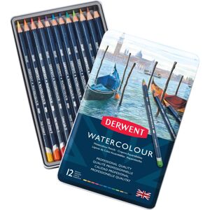 Derwent Watercolour Pencils, Painting & Drawing, Set Of 12, Ideal For Blending & Derwent Watercolour Pencils, Painting & Drawing, Set Of 12, Ideal For Blending &