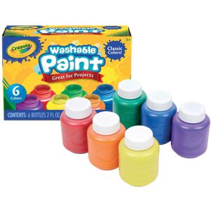 Crayola Washable Kids Paint 6 Count Kids At Home Activities Painting Supplies Crayola Washable Kids Paint 6 Count Kids At Home Activities Painting Supplies
