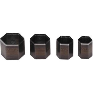 Kikidex (As show, One size) 4 Pcs Leather Cutting Dies Hex Shape Alloy Steel High Streng Kikidex (As show, One size) 4 Pcs Leather Cutting Dies Hex Shape Alloy Steel High Streng