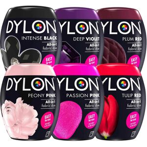 Dylon Fabric Dye Pod Multipack – Black, Purple, Red & Pink Shades Dylon Fabric Dye Pod Multipack – Black, Purple, Red & Pink Shades