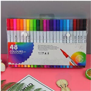 Unbranded (As show, One size) 12/48/60/80/100/120 Colors Markers Watercolor Art Brush Pen Unbranded (As show, One size) 12/48/60/80/100/120 Colors Markers Watercolor Art Brush Pen