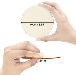 Unbranded (As show, One size) Raw Wood Discs (pack Of 25) - 10 Cm Wood Slice With 2 Mm Thi Unbranded (As show, One size) Raw Wood Discs (pack Of 25) - 10 Cm Wood Slice With 2 Mm Thi