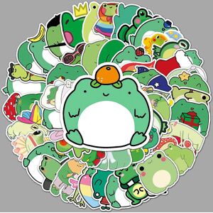 Unbranded (As show, One size) 50 piece cartoon frog stickers, Kawaii children frog sticker Unbranded (As show, One size) 50 piece cartoon frog stickers, Kawaii children frog sticker