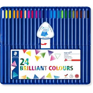 STAEDTLER 157 SB24 Ergosoft Triangular Colouring Pencils - Assorted Colours (Pac STAEDTLER 157 SB24 Ergosoft Triangular Colouring Pencils - Assorted Colours (Pac