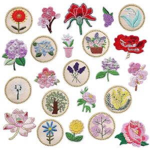 Unbranded (As show, One size) Embroidery Iron-on Patch, 23 PCS Mixed Flowers Iron-on Patch Unbranded (As show, One size) Embroidery Iron-on Patch, 23 PCS Mixed Flowers Iron-on Patch