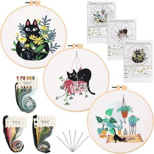 Unbranded (As show, One size) 3 Embroidery Starter Kit, Embroidery Threads Kit, Embroidery Unbranded (As show, One size) 3 Embroidery Starter Kit, Embroidery Threads Kit, Embroidery