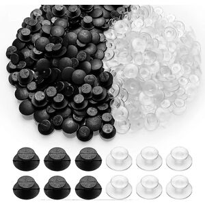 Unbranded (As show, One size) 200 plastic buttons (black, transparent) with attractive bac Unbranded (As show, One size) 200 plastic buttons (black, transparent) with attractive bac