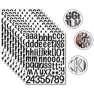 Unbranded (As show, One size) 10 Sheets (Black) Self Adhesive Vinyl Letters and Numbers Se Unbranded (As show, One size) 10 Sheets (Black) Self Adhesive Vinyl Letters and Numbers Se