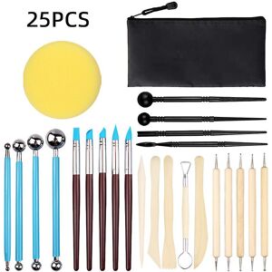 Unbranded (As show, One size) 25 Pcs Modeling Clay Sculpting Tools Clay Modeling Tool Scul Unbranded (As show, One size) 25 Pcs Modeling Clay Sculpting Tools Clay Modeling Tool Scul