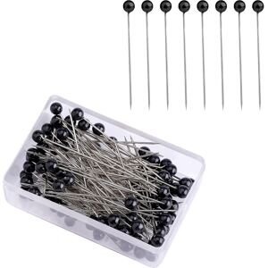 Unbranded (As show, One size) 100 Pieces (black) Sewing Pins 4cm, Plastic Ball Head, Strai Unbranded (As show, One size) 100 Pieces (black) Sewing Pins 4cm, Plastic Ball Head, Strai