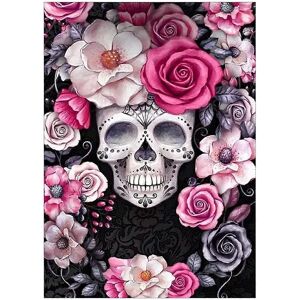 Unbranded (As show, One size) 5D Diamond Painting Kits for Adults, 1 Pack Halloween Skull Unbranded (As show, One size) 5D Diamond Painting Kits for Adults, 1 Pack Halloween Skull