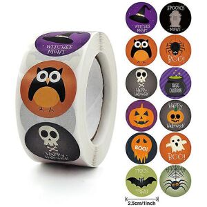 Unbranded (As show, One size) 500 Pieces Halloween Stickers Round Halloween Stickers Pumpk Unbranded (As show, One size) 500 Pieces Halloween Stickers Round Halloween Stickers Pumpk