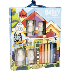 Bluey Colour in Squishems Set Includes 6 Felt Tip Pens & Sticker Sheet Bluey Colour in Squishems Set Includes 6 Felt Tip Pens & Sticker Sheet