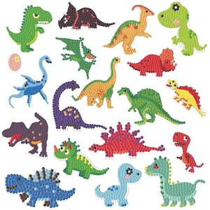 Unbranded (As show, One size) 19 Pcs Diamond Painting Stickers Kits for Kids, Paint by Num Unbranded (As show, One size) 19 Pcs Diamond Painting Stickers Kits for Kids, Paint by Num