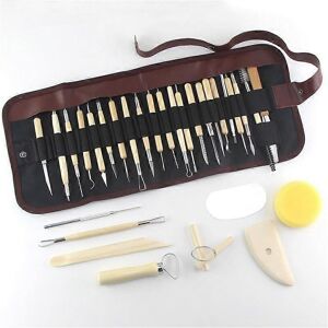 Unbranded (As show, One size) 31 PCS Clay Wax Sculpting Pottery Tools Kit Sculpting Tools Unbranded (As show, One size) 31 PCS Clay Wax Sculpting Pottery Tools Kit Sculpting Tools