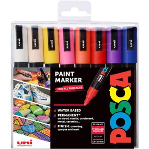 Posca Pens PC-5M, 16 Pack, Medium Acrylic Paint Markers Posca Pens PC-5M, 16 Pack, Medium Acrylic Paint Markers