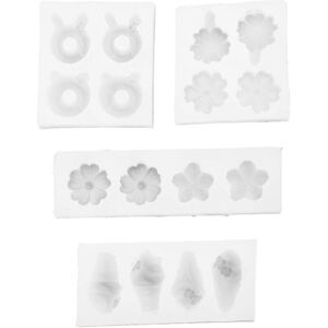 Unbranded (As show, One size) Ice Cream Candy Shape Silicone Molds Donut Earring Ornament Unbranded (As show, One size) Ice Cream Candy Shape Silicone Molds Donut Earring Ornament