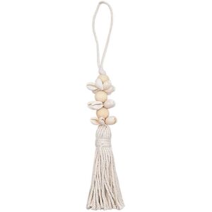 Unbranded (As show, One size) Cotton Rope Tassels with Shell Wood Beads for Tree Bag DIY C Unbranded (As show, One size) Cotton Rope Tassels with Shell Wood Beads for Tree Bag DIY C