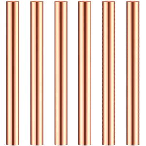 Unbranded (As show, One size) 6Pcs Diameter 10mm Copper Round Rod Solid Copper Rod Bare Co Unbranded (As show, One size) 6Pcs Diameter 10mm Copper Round Rod Solid Copper Rod Bare Co