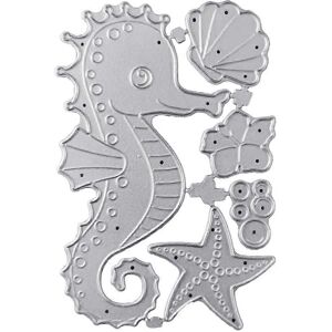 Unbranded (As show, One size) Seahorse for Shell Starfish Metal Cutting Dies Stencil DIY S Unbranded (As show, One size) Seahorse for Shell Starfish Metal Cutting Dies Stencil DIY S