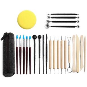 Unbranded (As show, One size) 25Pcs Clay Sculpting Tools Ball Stylus Dotting Ceramic Potte Unbranded (As show, One size) 25Pcs Clay Sculpting Tools Ball Stylus Dotting Ceramic Potte