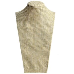 Unbranded (As show, One size) Woman Linen Fabric Mannequin Bust Jewelry Display Stand Shel Unbranded (As show, One size) Woman Linen Fabric Mannequin Bust Jewelry Display Stand Shel