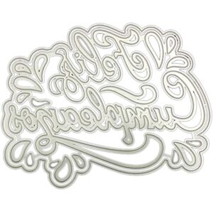 Unbranded (As show, One size) for Creative Happy Birthday Die Cut Oval Letter Cutting Die Unbranded (As show, One size) for Creative Happy Birthday Die Cut Oval Letter Cutting Die