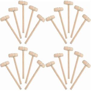 Kikidex (As show, One size) 20pcs Mini Wooden Hammer Diy Small Unfinished Painting Hamme Kikidex (As show, One size) 20pcs Mini Wooden Hammer Diy Small Unfinished Painting Hamme