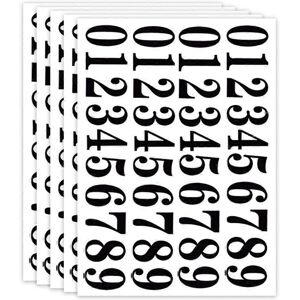 Unbranded (As show, One size) 5 Sheets Repeatable Self-Adhesive Stickers 200 Pcs Vinyl Num Unbranded (As show, One size) 5 Sheets Repeatable Self-Adhesive Stickers 200 Pcs Vinyl Num