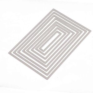 Unbranded (As show, One size) Rectangle Cutting Dies Stencil DIY Scrapbooking Embossing Al Unbranded (As show, One size) Rectangle Cutting Dies Stencil DIY Scrapbooking Embossing Al