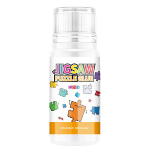 Bez marki 60ML Jigsaw Glue with Sponge Head, Non-&Quick Dry Puzzle Sealer Bez marki 60ML Jigsaw Glue with Sponge Head, Non-&Quick Dry Puzzle Sealer