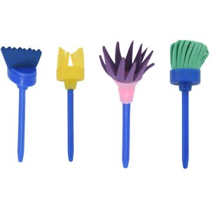 Jehiatek Sponge Paint Brushes for Kids, 4 Pack Early Learning Drawing Painting Tools Set Jehiatek Sponge Paint Brushes for Kids, 4 Pack Early Learning Drawing Painting Tools Set