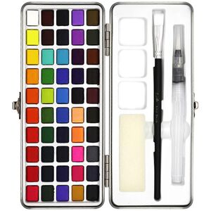 Unbranded (As show, One size) Watercolor Paint Set,50 Colors with Hook Line Pen,Water Brus Unbranded (As show, One size) Watercolor Paint Set,50 Colors with Hook Line Pen,Water Brus