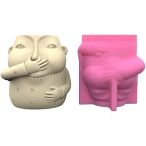 Unbranded (As show, One size) DIY Cute Funny Boy Flower Pot Silicone Molds Pen Holder Epox Unbranded (As show, One size) DIY Cute Funny Boy Flower Pot Silicone Molds Pen Holder Epox