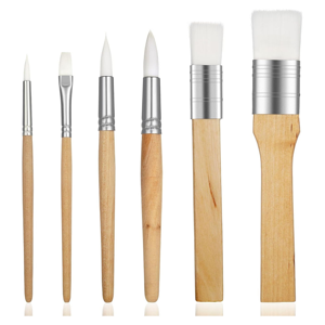 Jehiatek Art Paint Brushes Set 6Pieces Wooden Paintbrushes for Artists Adults Kids Body F Jehiatek Art Paint Brushes Set 6Pieces Wooden Paintbrushes for Artists Adults Kids Body F