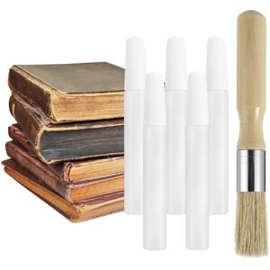 Saudism 6 Pcs Book Glue with Brushes BookBinding Set for Binding and Repair Envelopes Cr Saudism 6 Pcs Book Glue with Brushes BookBinding Set for Binding and Repair Envelopes Cr