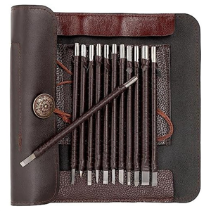 Saudism 12 PCS Stone Carving Tool, Tungsten Steel Chisels, Kit for Alabaster, Soft Limes Saudism 12 PCS Stone Carving Tool, Tungsten Steel Chisels, Kit for Alabaster, Soft Limes