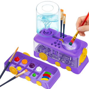 neznačkové Upgraded Cartoon Paint Brush Cleaner with Tray, Holder & Drain neznačkové Upgraded Cartoon Paint Brush Cleaner with Tray, Holder & Drain