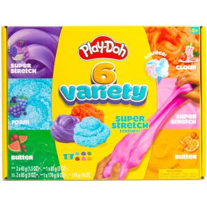 Play-Doh 6 Variety Compounds - Super Stretch Play Foam Butter Cloud Compound Play-Doh 6 Variety Compounds - Super Stretch Play Foam Butter Cloud Compound
