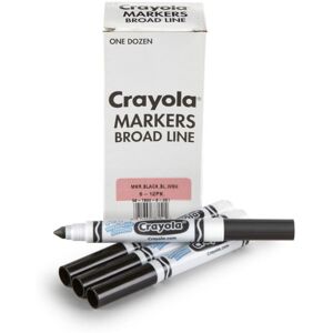 Crayola Washable Markers - Black (12ct) Kids Broad Line Markers Bulk Markers f Crayola Washable Markers - Black (12ct) Kids Broad Line Markers Bulk Markers f