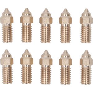 Unbranded 10 Pcs 3D Printer Nozzle Brass 0.4mm M6 High Flow Unbranded 10 Pcs 3D Printer Nozzle Brass 0.4mm M6 High Flow
