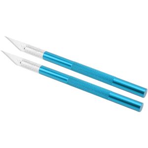 Unbranded Exacto Knife Set 20 Blades Decoupage Art Carving Craft Blue Unbranded Exacto Knife Set 20 Blades Decoupage Art Carving Craft Blue