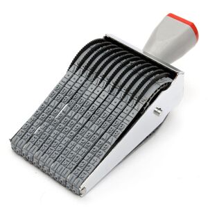 GreenZech 12 Digit Rubber Rolling Stamp English Alphabet Letter Number Symbol Rolling Whee GreenZech 12 Digit Rubber Rolling Stamp English Alphabet Letter Number Symbol Rolling Whee