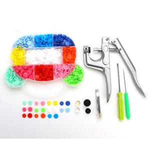 GreenZech DIY Snap Pliers + 200 Pcs T5 + 30 Pcs T8 Snap Resin Buttons Fastener 11 Colors GreenZech DIY Snap Pliers + 200 Pcs T5 + 30 Pcs T8 Snap Resin Buttons Fastener 11 Colors