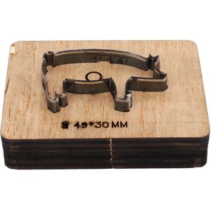 Unbranded Leather Cutting Die Pig Shape 49x30mm Alloy Steel Unbranded Leather Cutting Die Pig Shape 49x30mm Alloy Steel