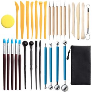 Unbranded 32 Piece Set Pottery Sculpting Tool Unbranded 32 Piece Set Pottery Sculpting Tool
